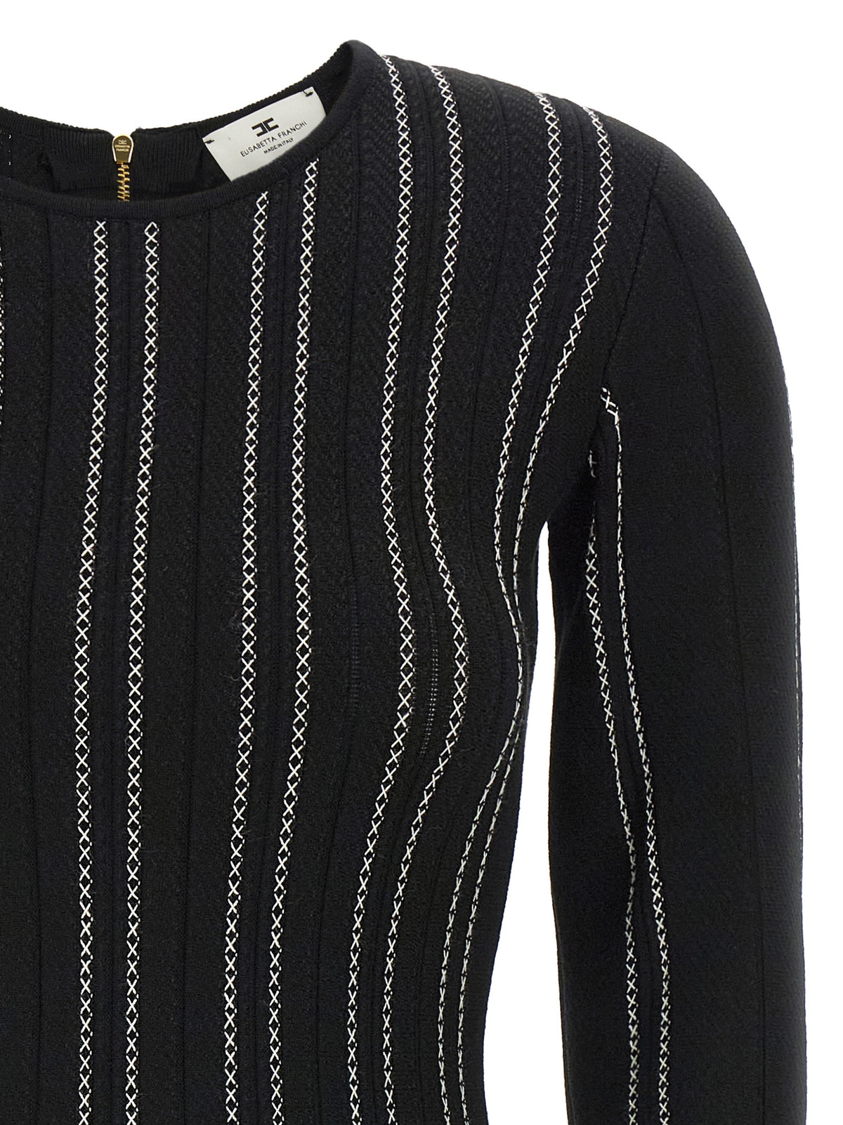 Black Viscose Short Dress