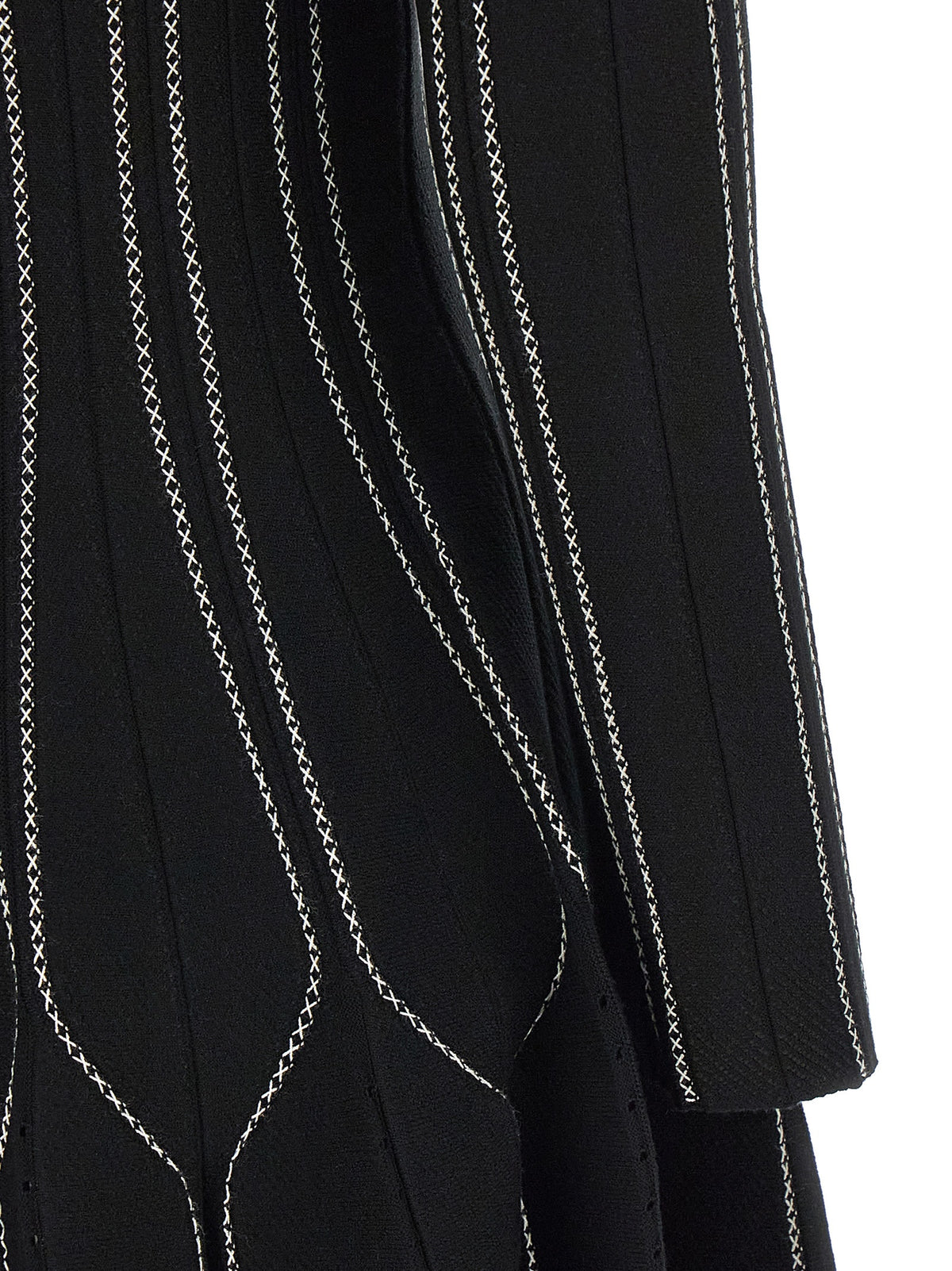 Black Viscose Short Dress