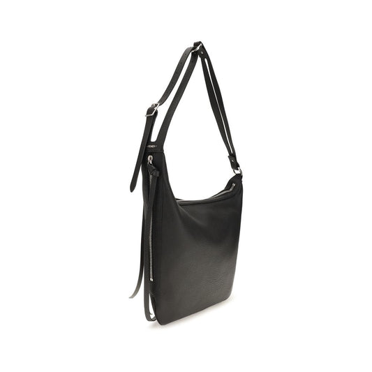 Black Calf Leather Bos Taurus Shoulder Bag