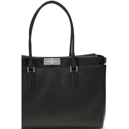Black Calf Leather Bos Taurus Shoulder Bag