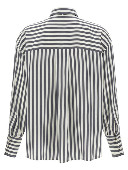 Gray Silk Blouse