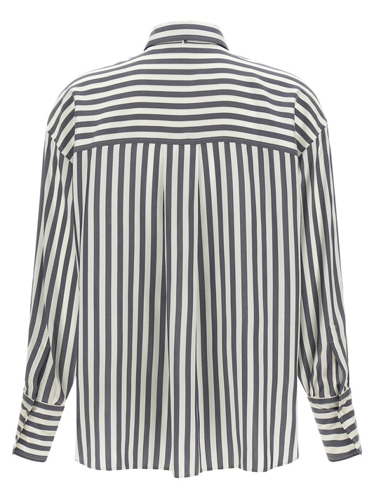 Gray Silk Blouse
