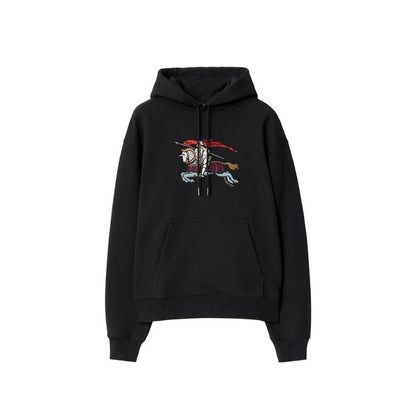 Black Cotton Hoodie