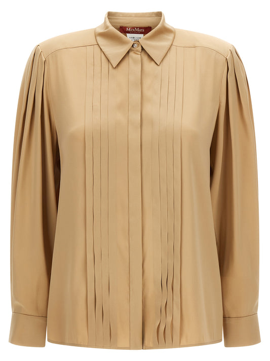 Beige Silk Blouse