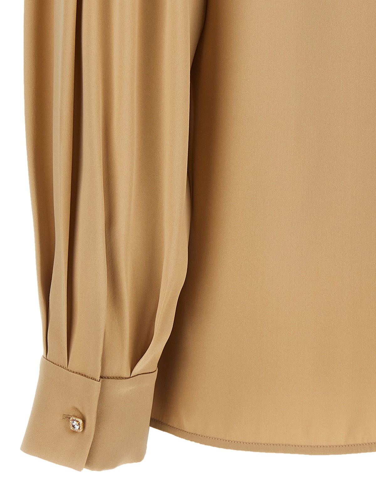 Beige Silk Blouse