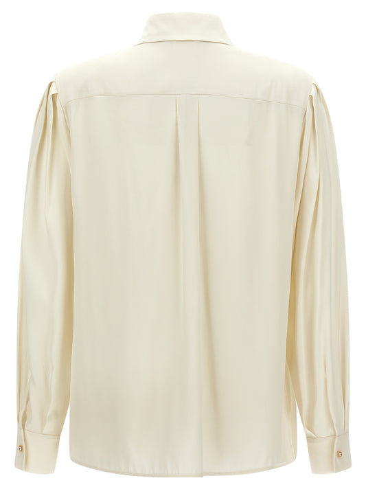 White Silk Blouse