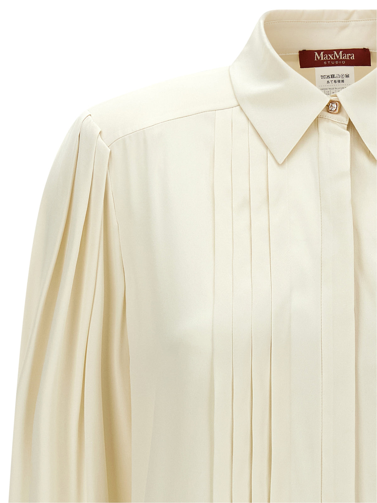White Silk Blouse