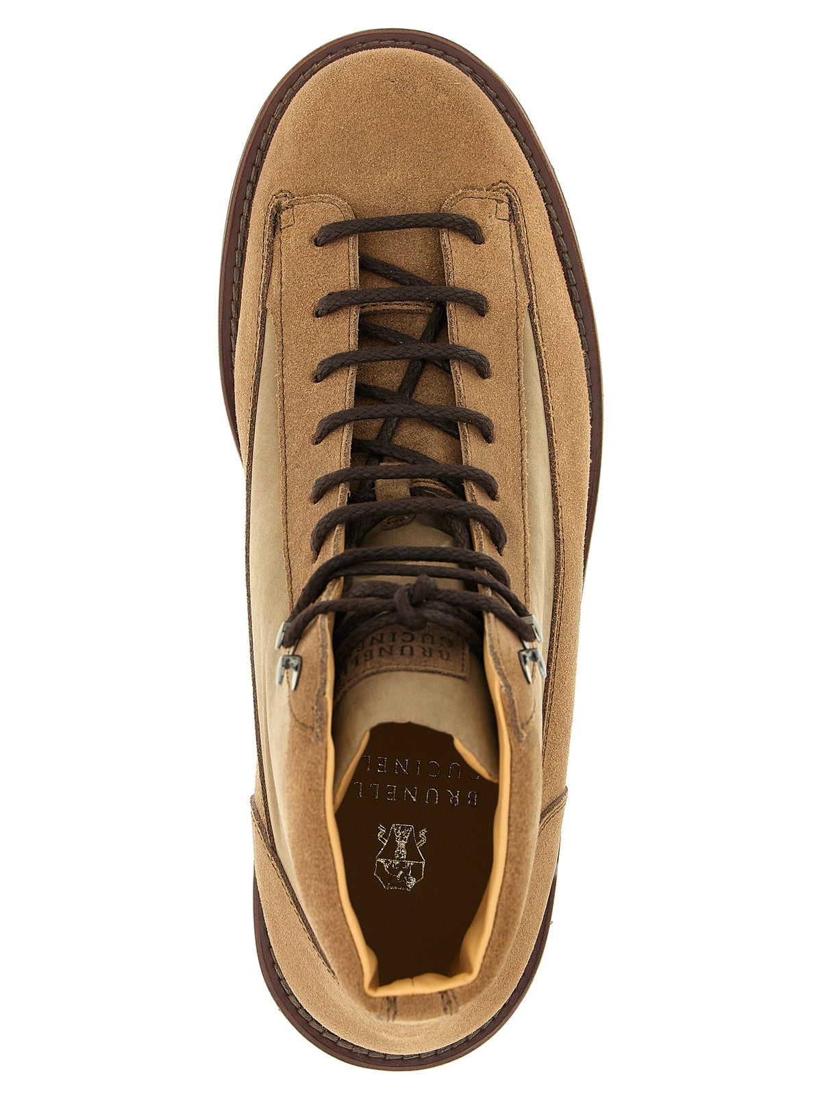 Beige Calfskin Ankle Boots