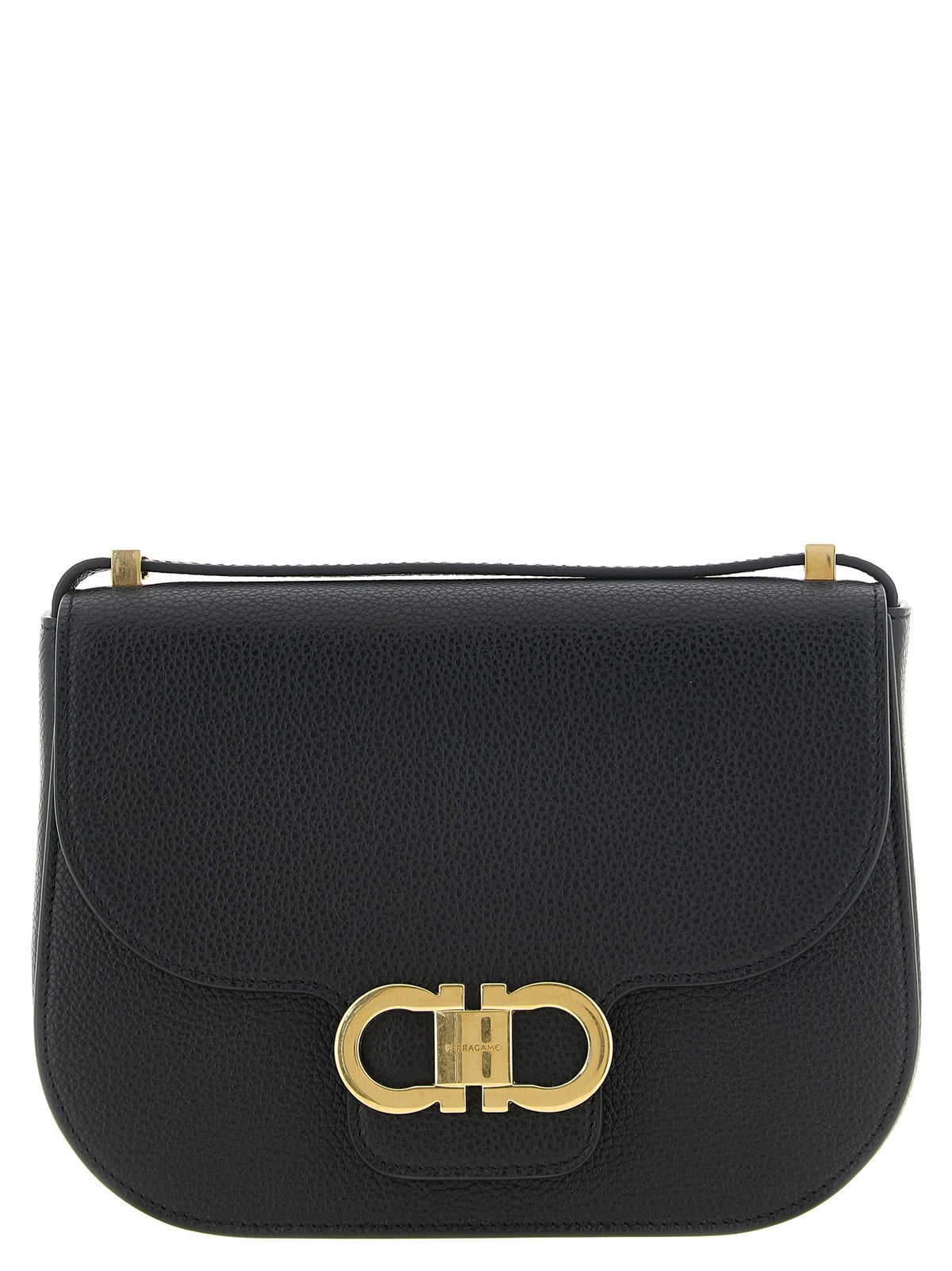 Black Calfskin Crossbody Bag