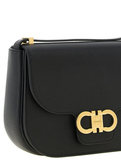Black Calfskin Crossbody Bag