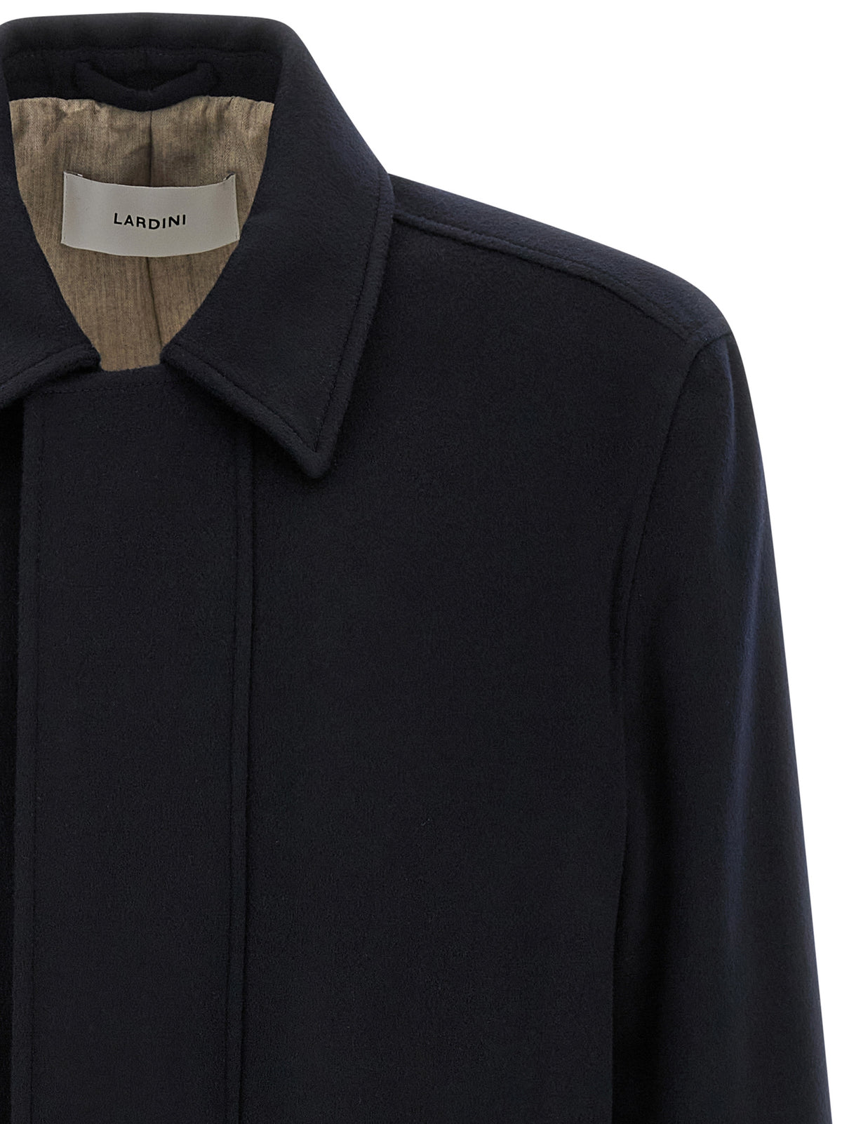 Blue Cashmere Full-Length Jacket