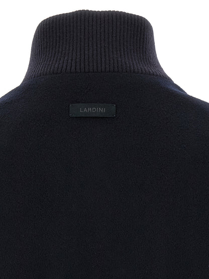 Blue Virgin Wool Full-Length Jacket