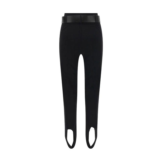Black Viscose Athletic Pants