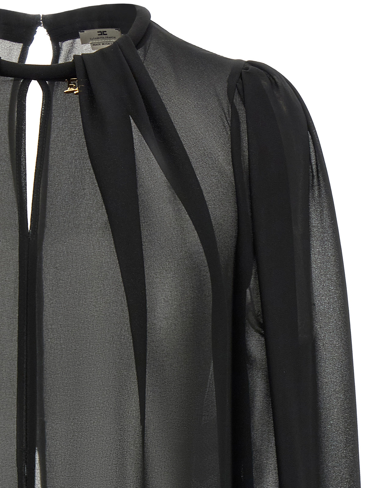 Black Polyester Blouse