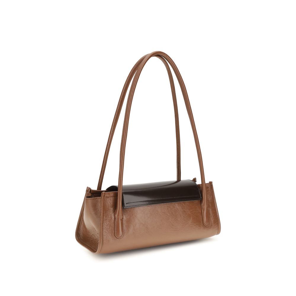 Brown Calf Leather Bos Taurus Shoulder Bag