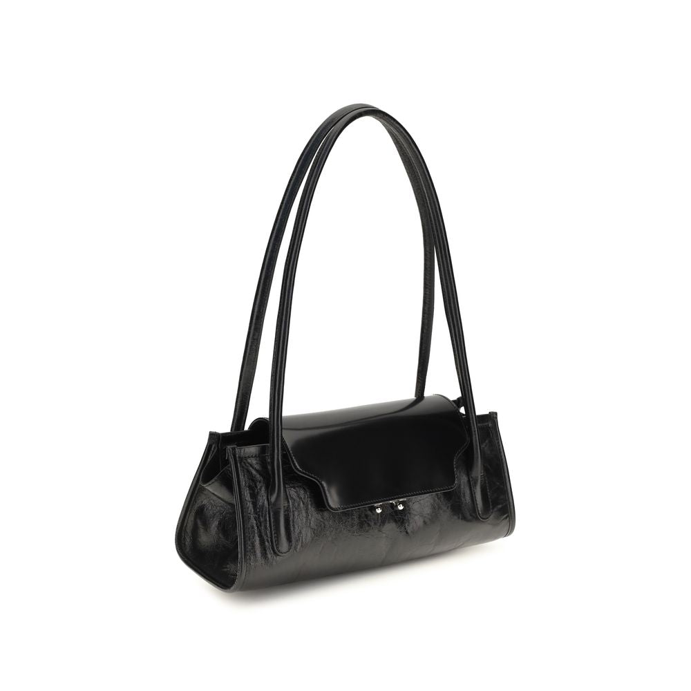 Black Calf Leather Bos Taurus Shoulder Bag