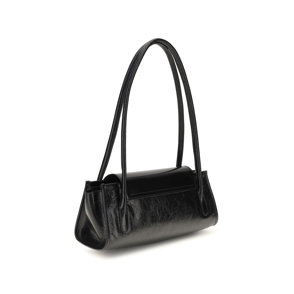 Black Calf Leather Bos Taurus Shoulder Bag