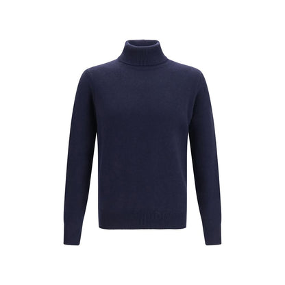 Blue Cashmere Turtleneck