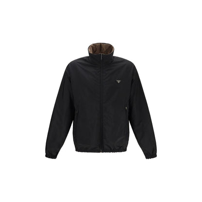 Multicolor Recycled Polyamide Full-Length Jacket