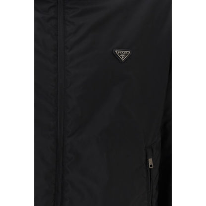 Multicolor Recycled Polyamide Full-Length Jacket