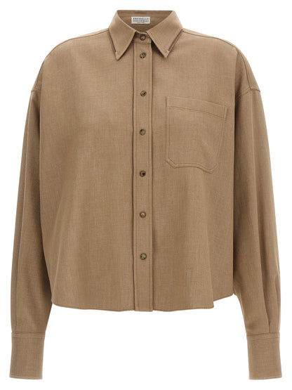 Beige Cotton Blouse