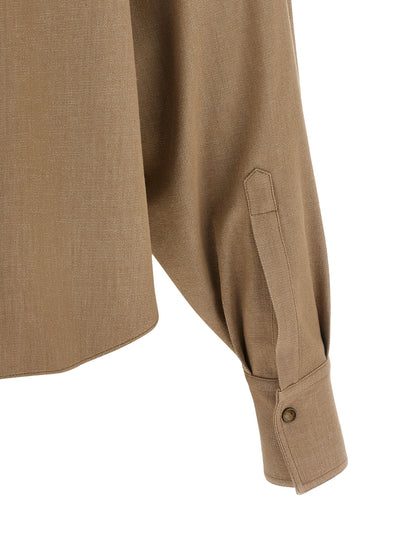 Beige Cotton Blouse
