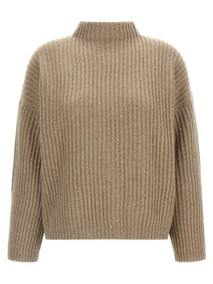 Beige Cashmere Cardigan