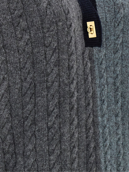 Multicolor Virgin Wool Cardigan