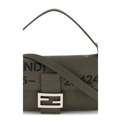Bicolor Polyester Shoulder Bag