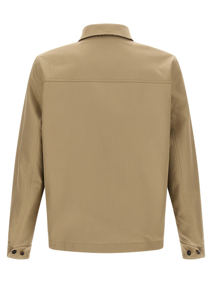 Beige Wool Shell Jacket