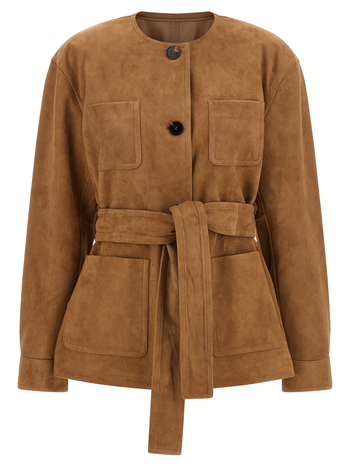Brown Lamb Leather Leather Jacket