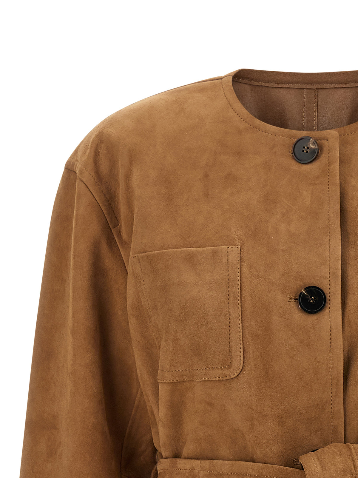 Brown Lamb Leather Leather Jacket