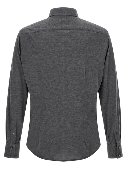 Gray Silk Blouse