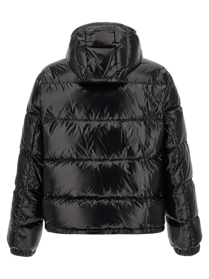 Black Nylon Full-Length Jacket
