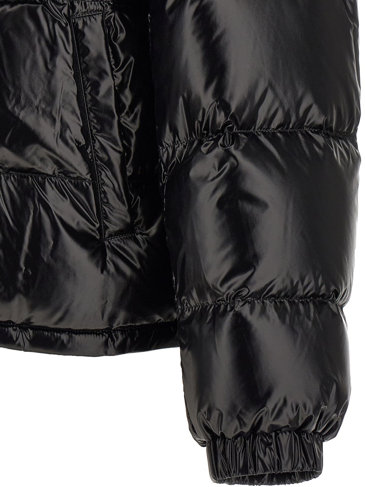 Black Nylon Full-Length Jacket