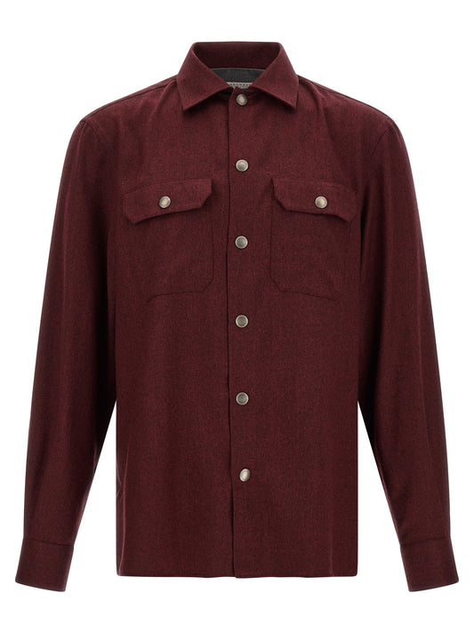 Bordeaux Virgin Wool Blouse