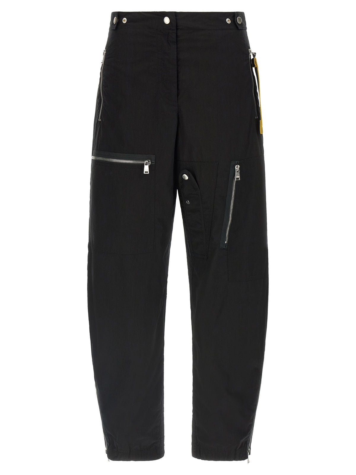 Black Cotton Cargo Pants