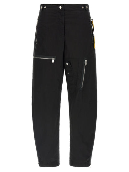 Black Cotton Cargo Pants