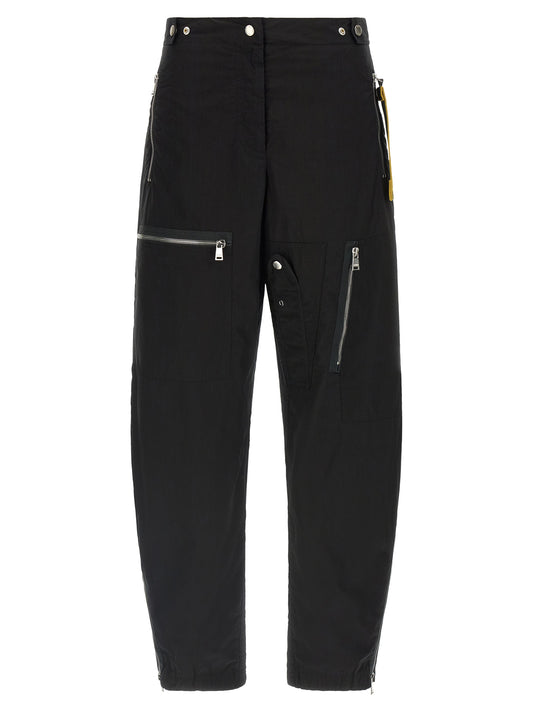 Black Cotton Cargo Pants