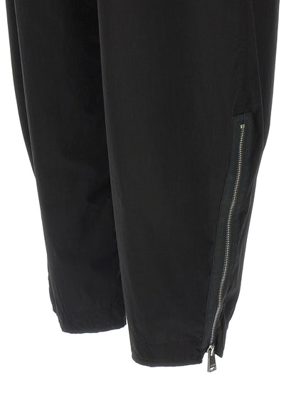 Black Cotton Cargo Pants