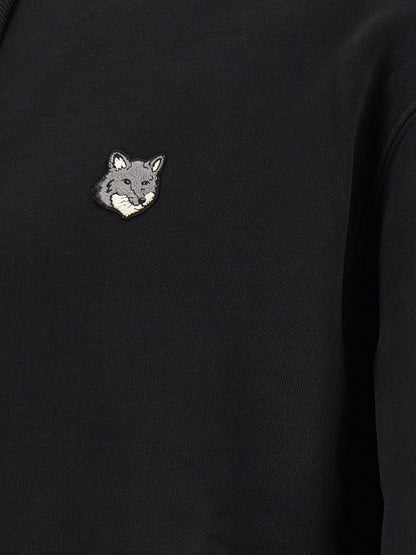 Black Cotton Sweatshirt
