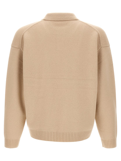 Beige Wool Cardigan