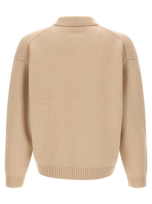 Beige Wool Cardigan