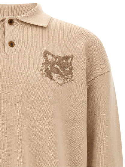 Beige Wool Cardigan