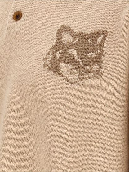 Beige Wool Cardigan