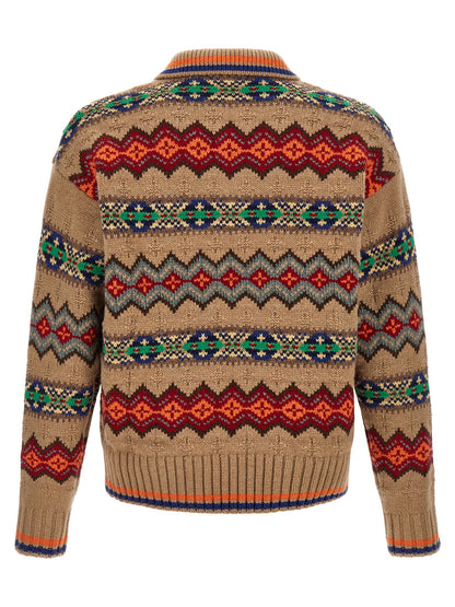Multicolor Wool Cardigan