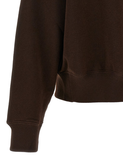 Brown Cotton Sweatshirt