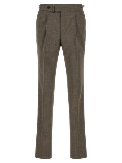 Brown Wool Dress Pants