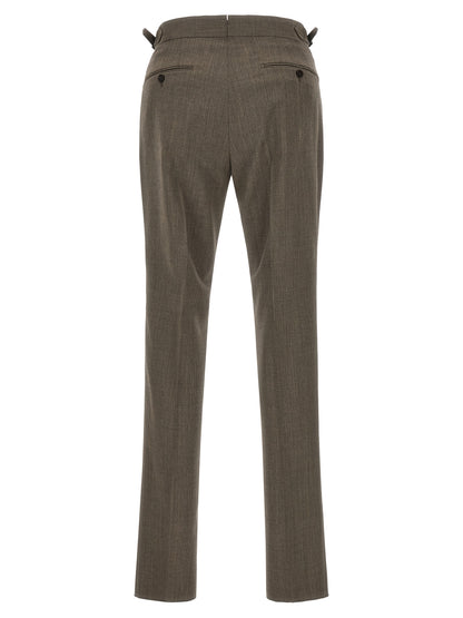 Brown Wool Dress Pants