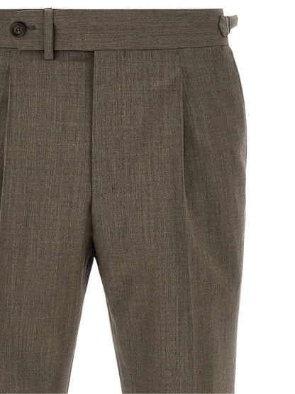 Brown Wool Dress Pants